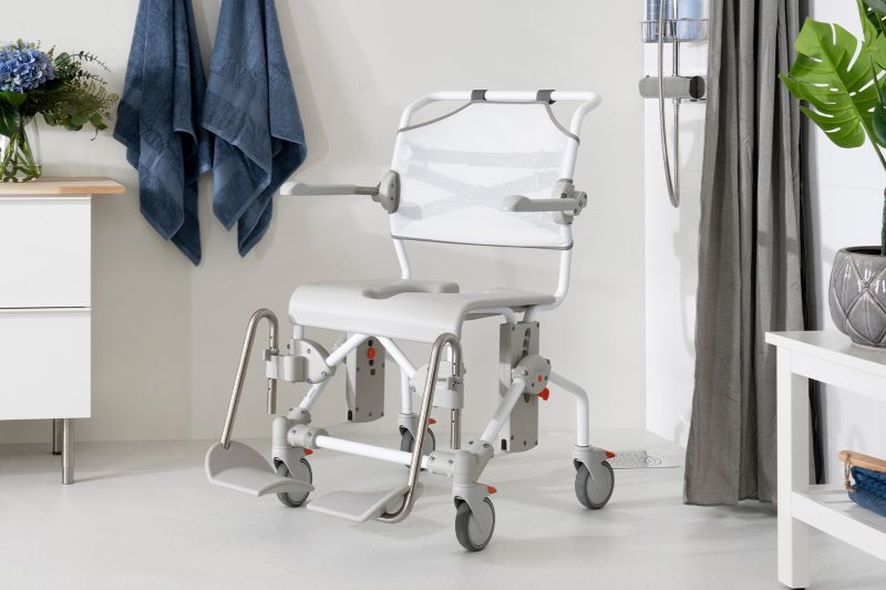 Etac Swift Mobil-2 移動(dòng)式浴廁多功能椅 高度可調(diào)型-